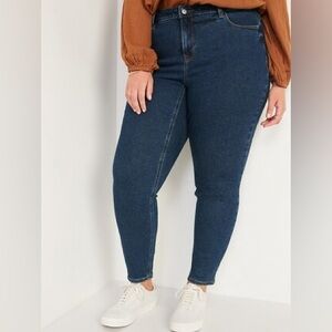 Old Navy Rockstar Supper Skinny Jeans High Rise Dark Wash Size 24